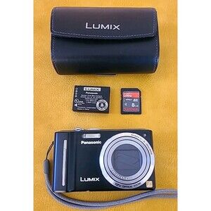 Panasonic LUMIX DMC-ZS6 12X Digital Camera Leica Lens Battery & 8gb SD & Case